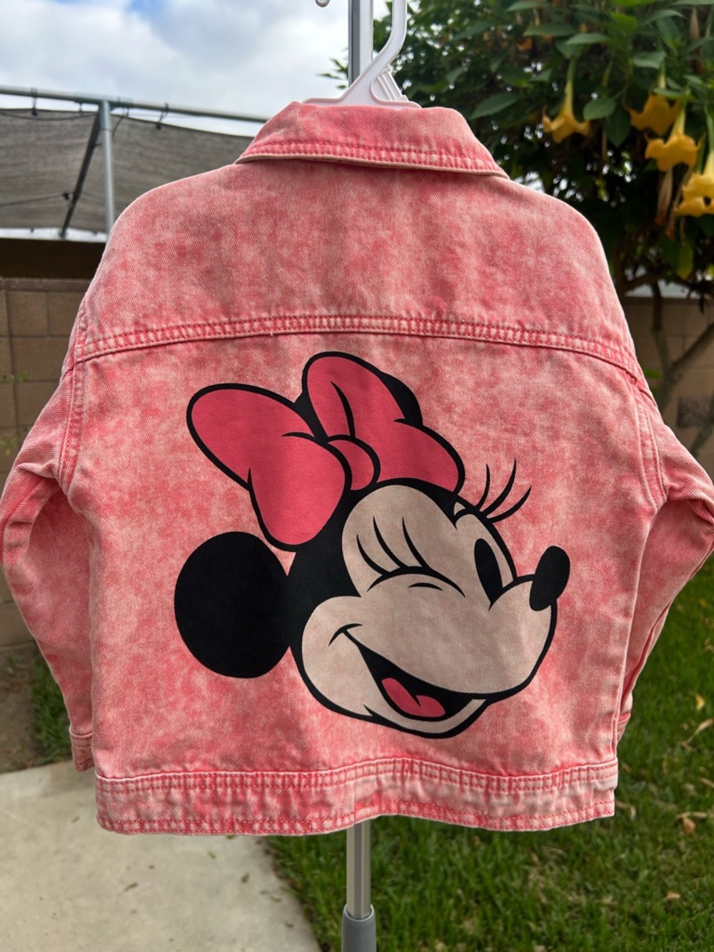 Disney Pink Washed Denim Minnie Mouse Jacket